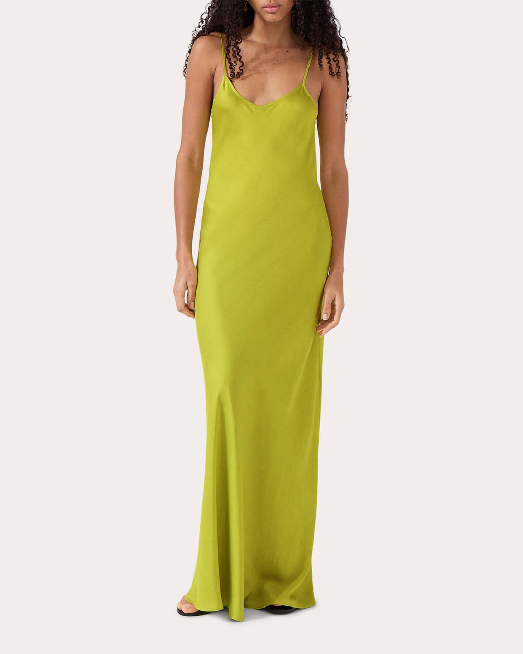 Kate V-Back Silk Slip Dress