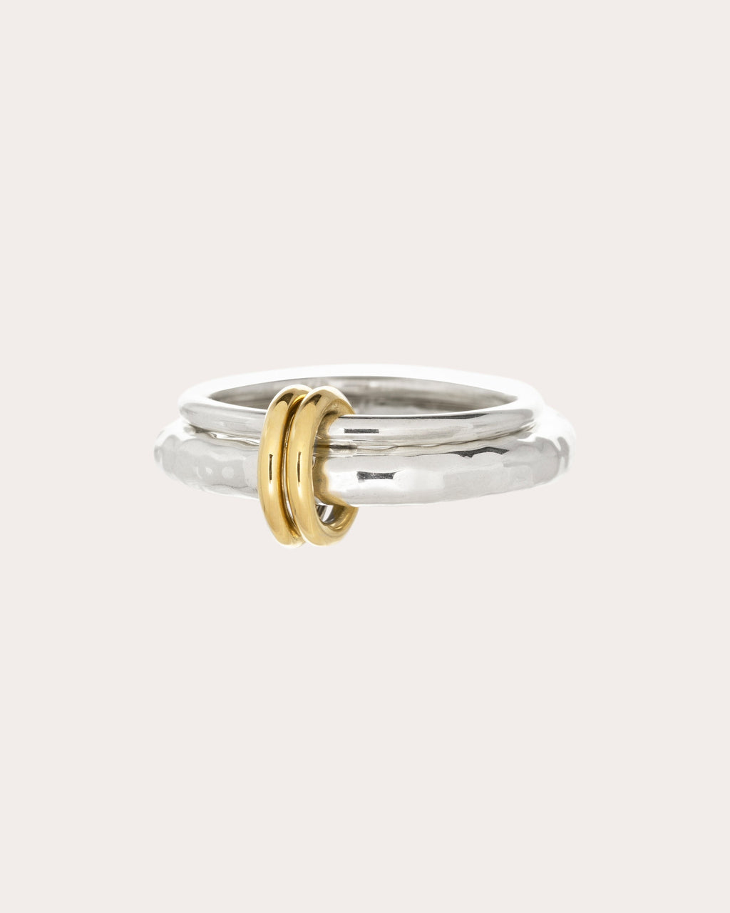 Agon Vulcan 18K Gold and Sterling Silver Linked Rings