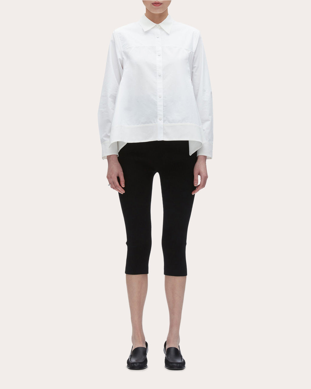 Asymmetric Techno Poplin Shirt