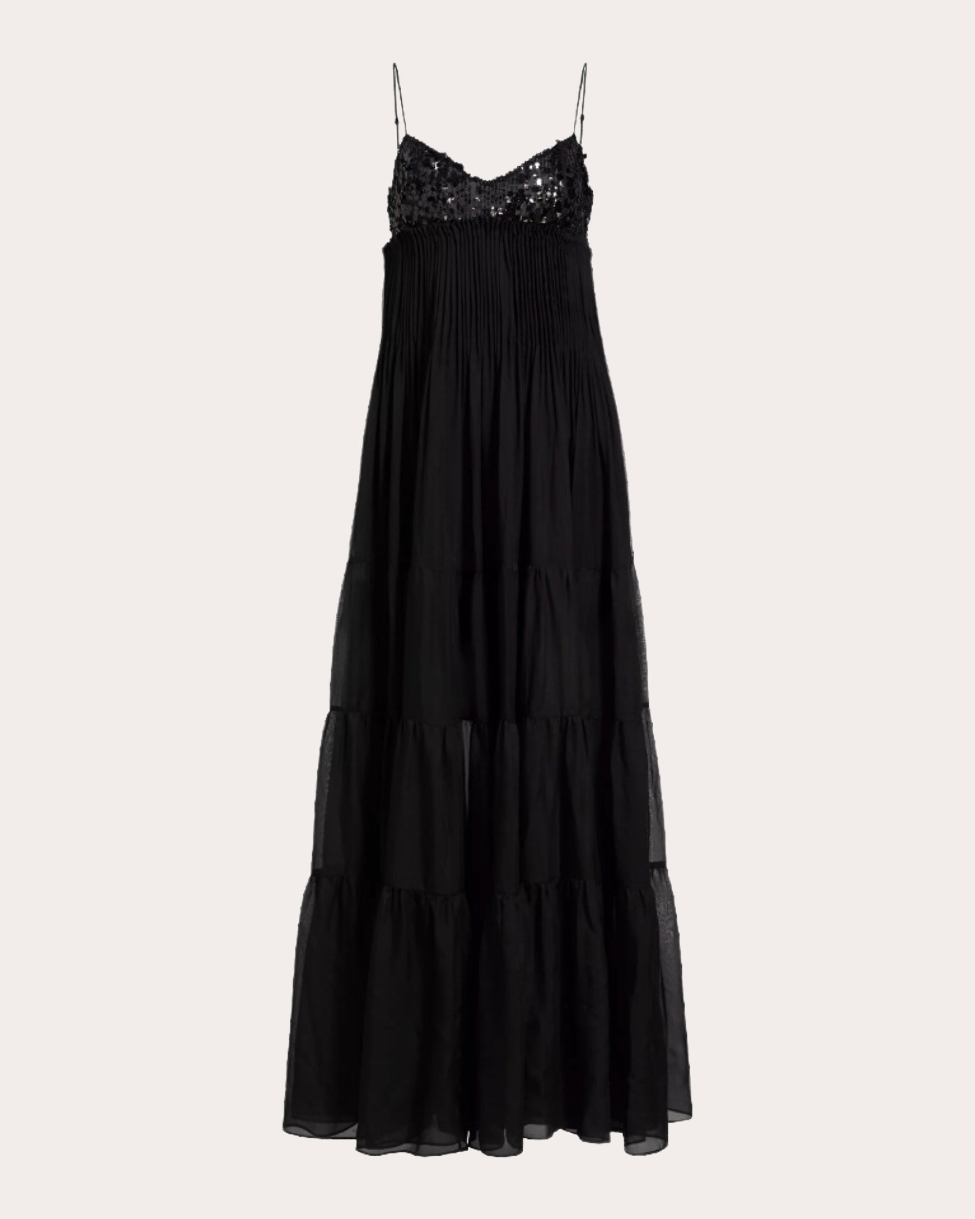 Tamar Sequin Silk Chiffon Gown