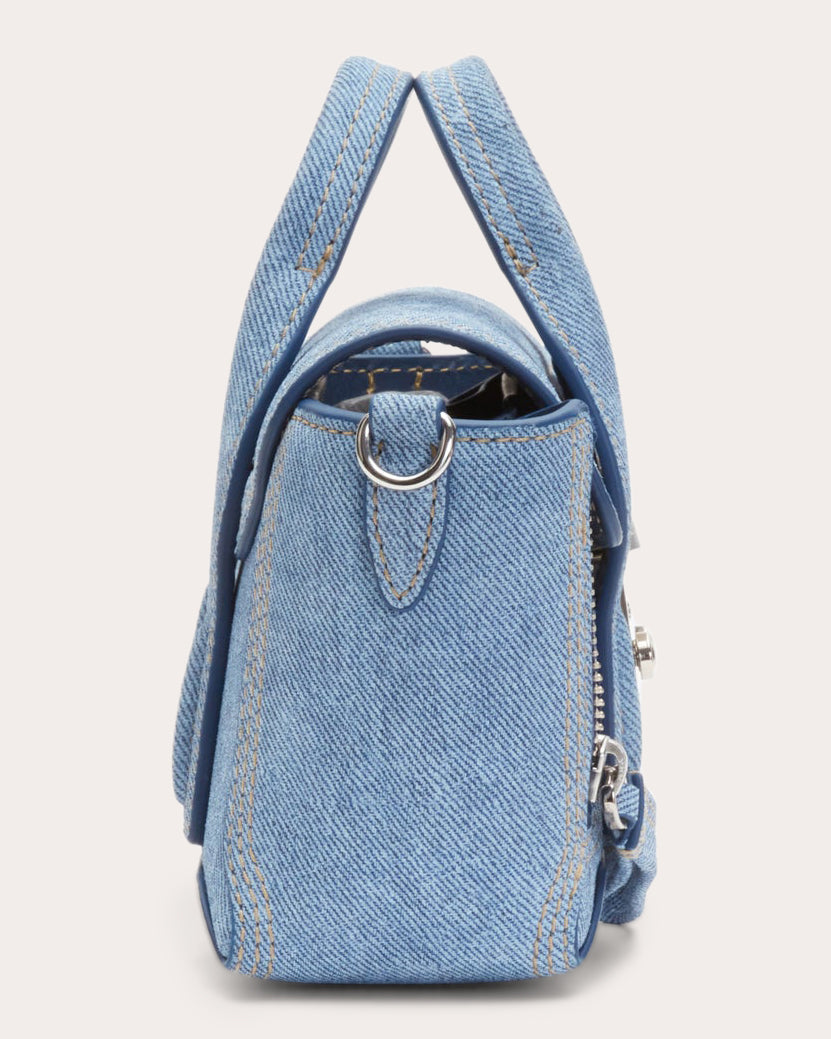Pashli Nano Printed Suede Satchel