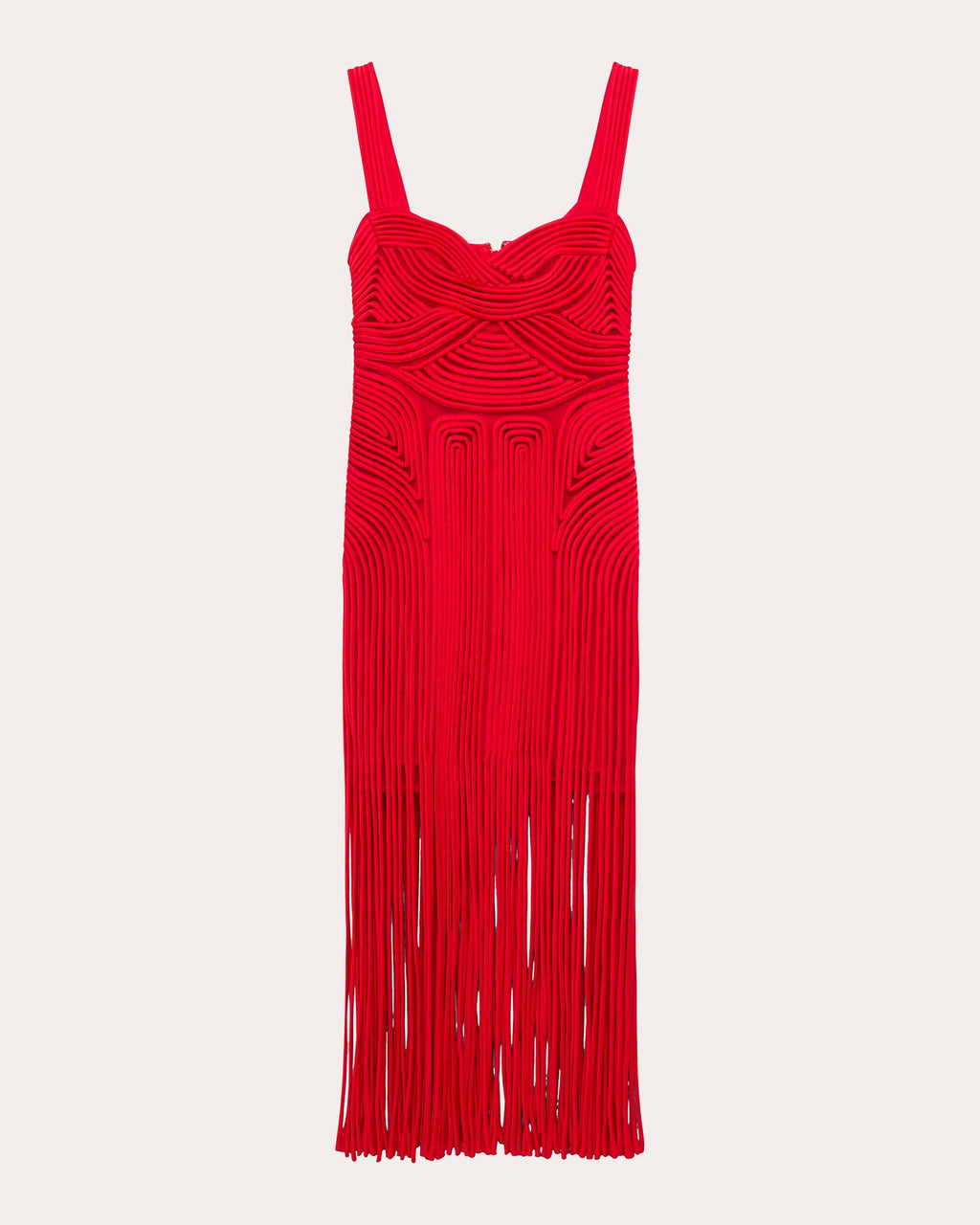 Darby Embroidered Fringe Midi Dress