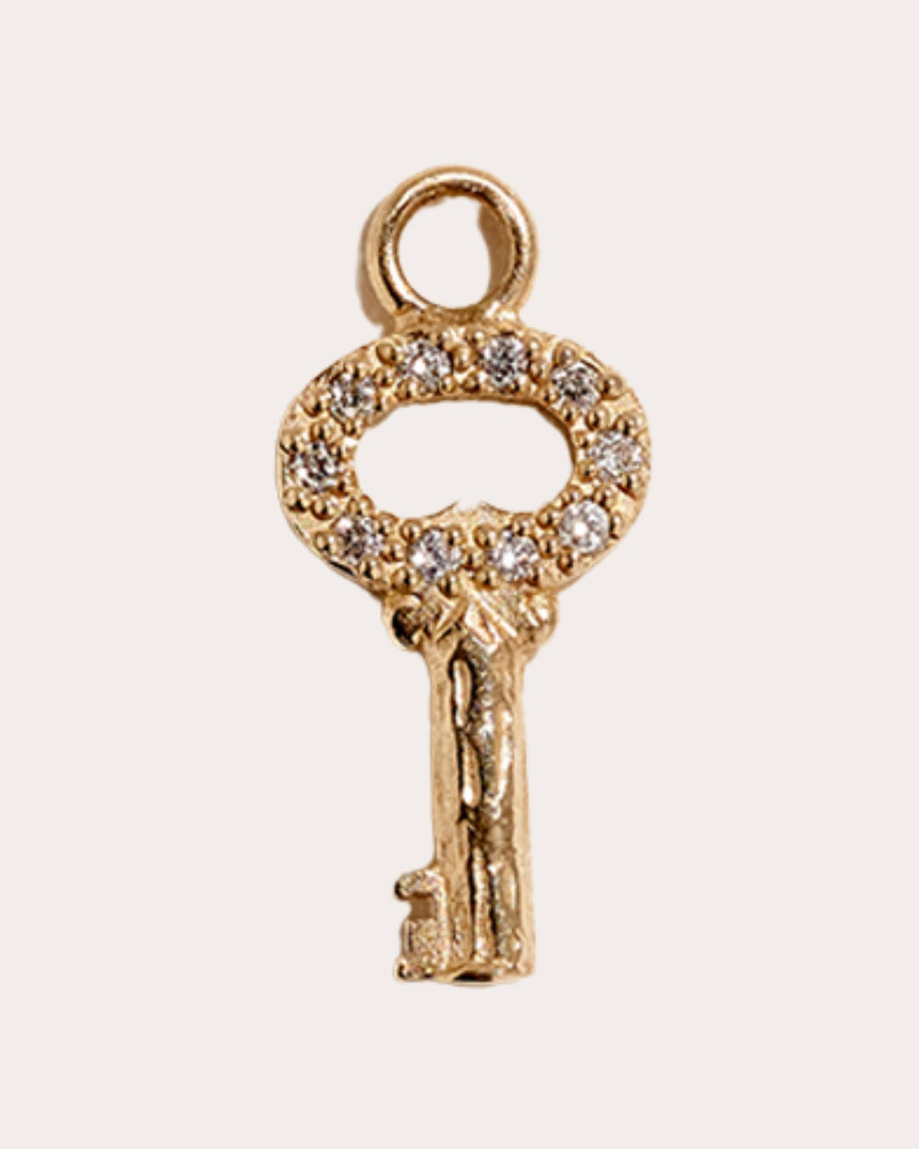Fini's Key 14K Gold Diamond Pendant