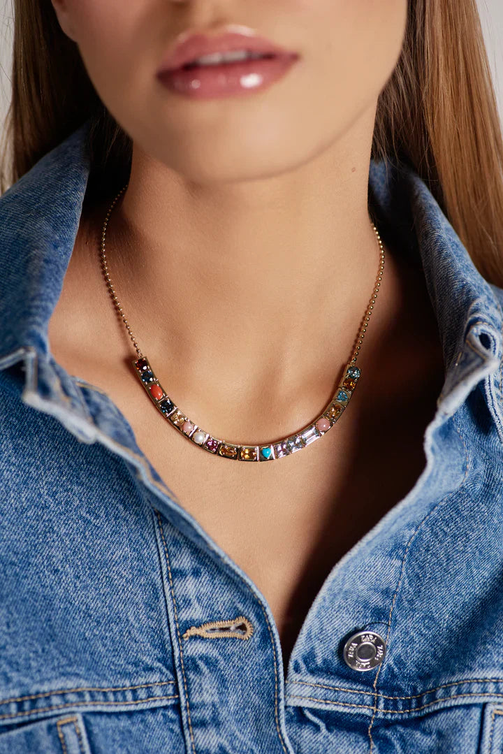l'Ego 14K Gold Pearl and Multi-Stone Necklace