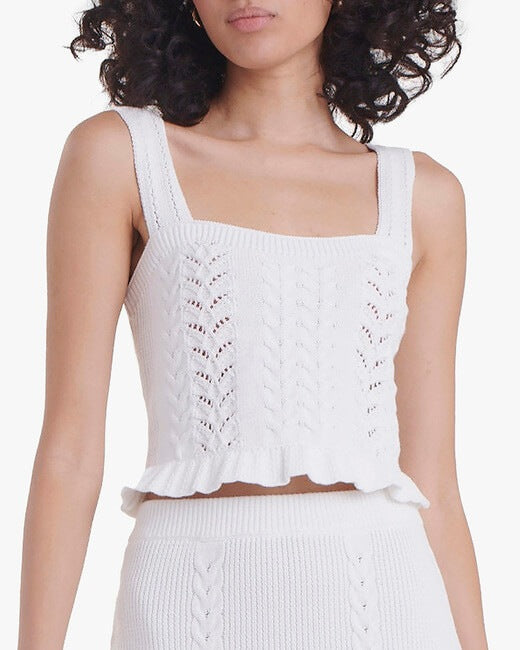 Pointelle Crop Top