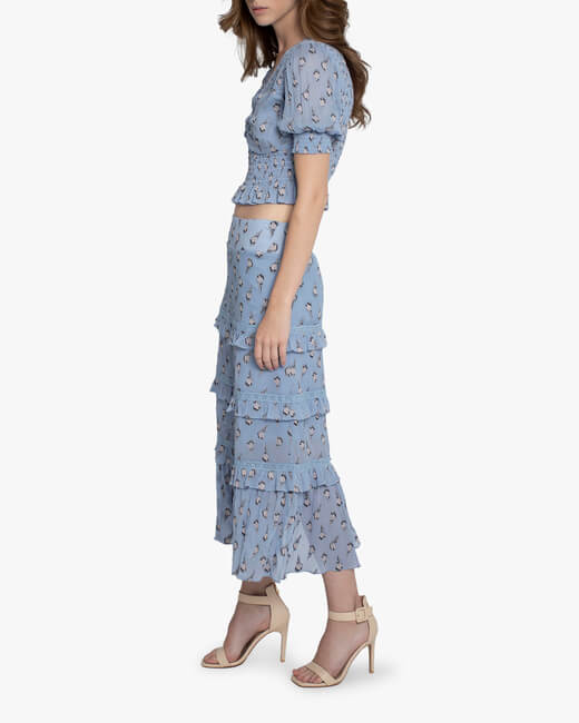 Rose Smocked Top
