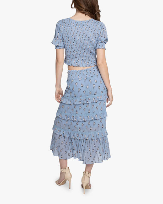 Rose Smocked Top