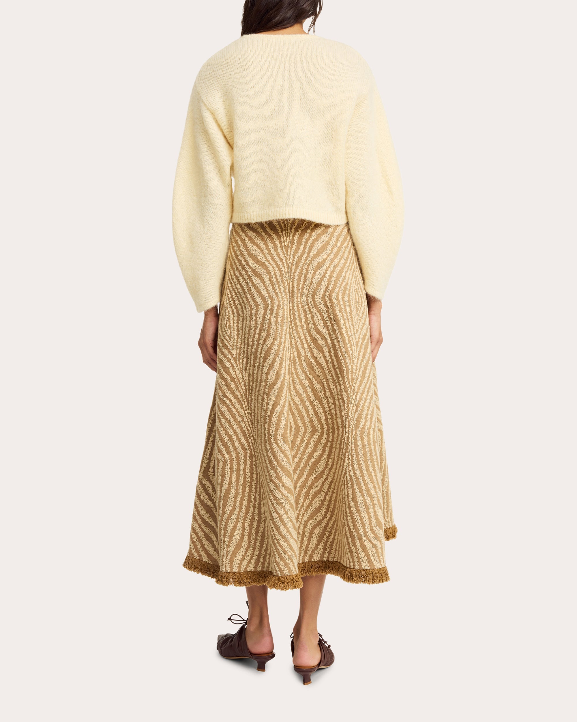Zharea Knit Wool-Blend Cardigan