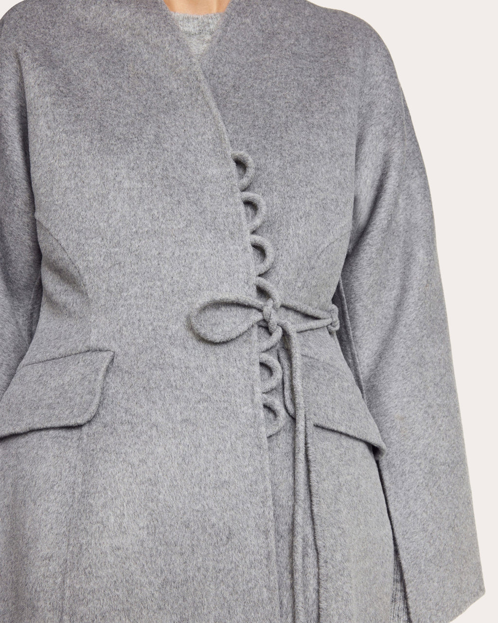 Lalou Wool-Felt Wrap Blazer