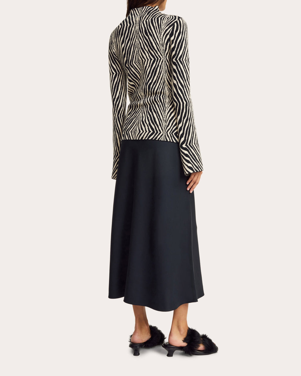 Bernie Printed Stretch-Knit Top