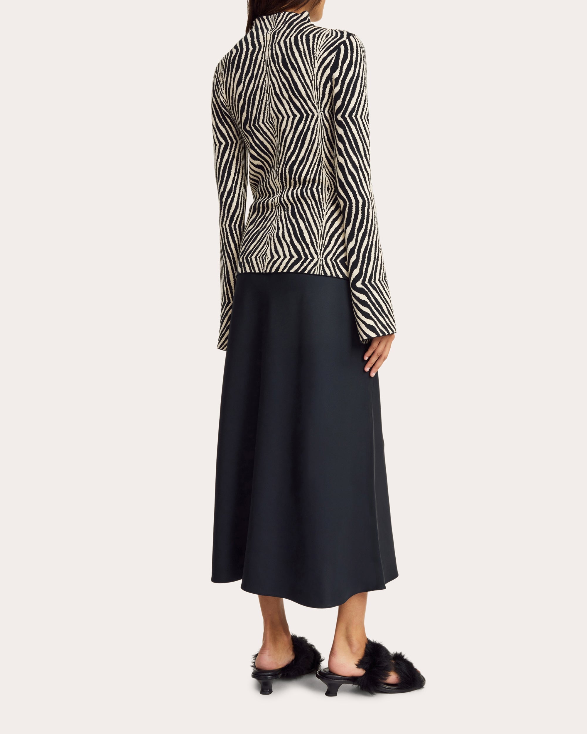Bernie Printed Stretch-Knit Top