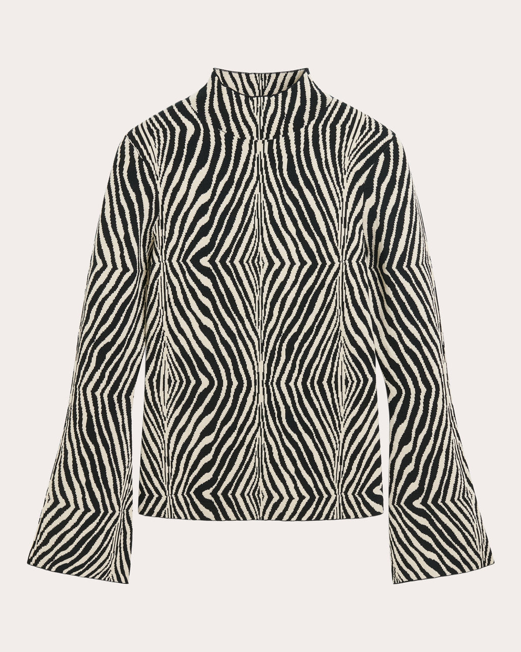 Bernie Printed Stretch-Knit Top