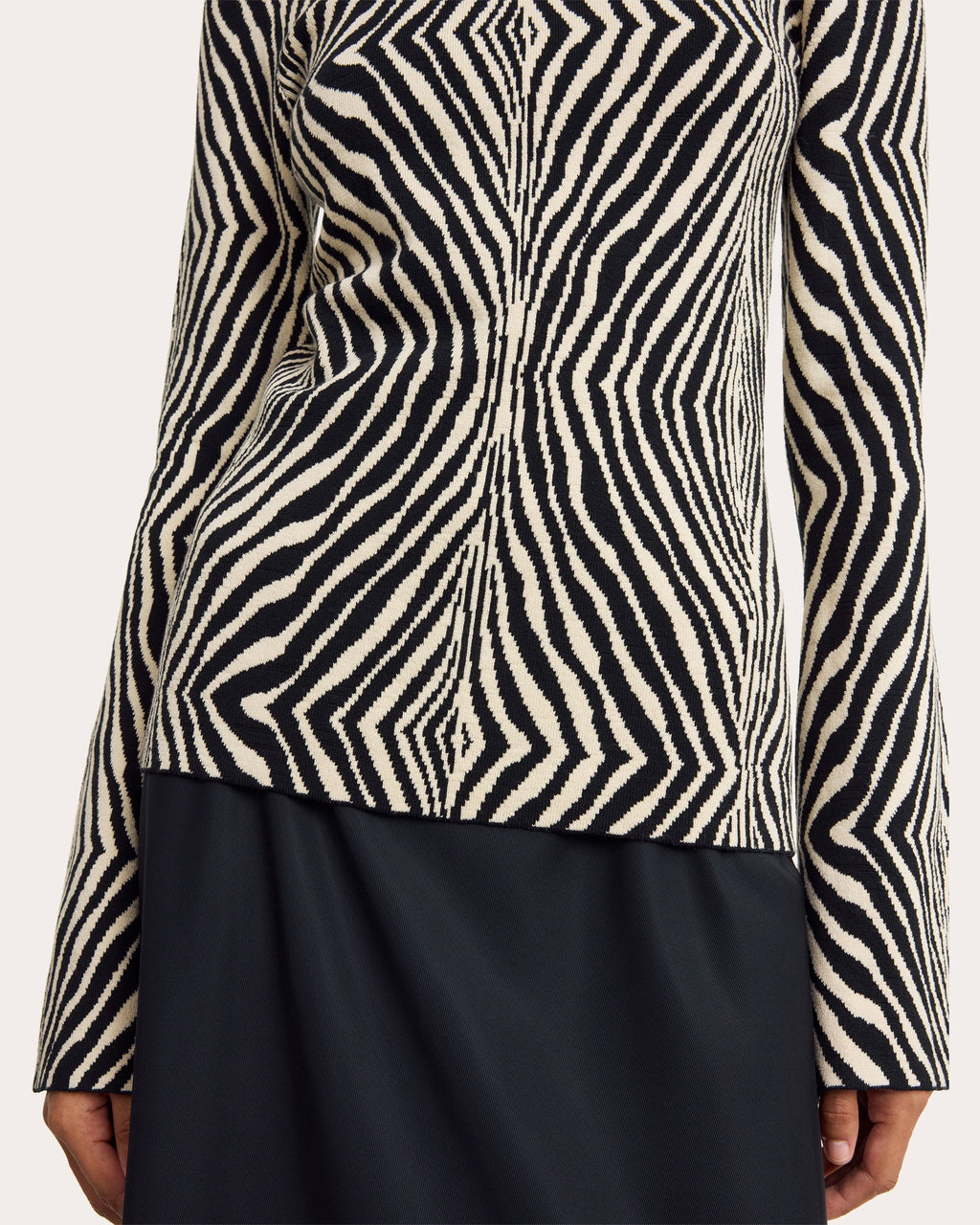 Bernie Printed Stretch-Knit Top