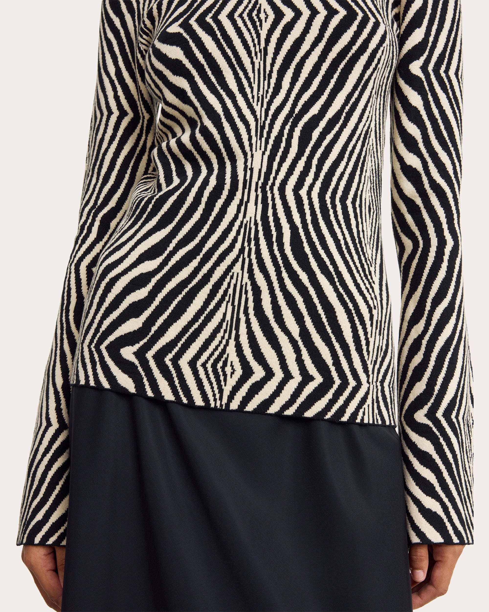 Bernie Printed Stretch-Knit Top