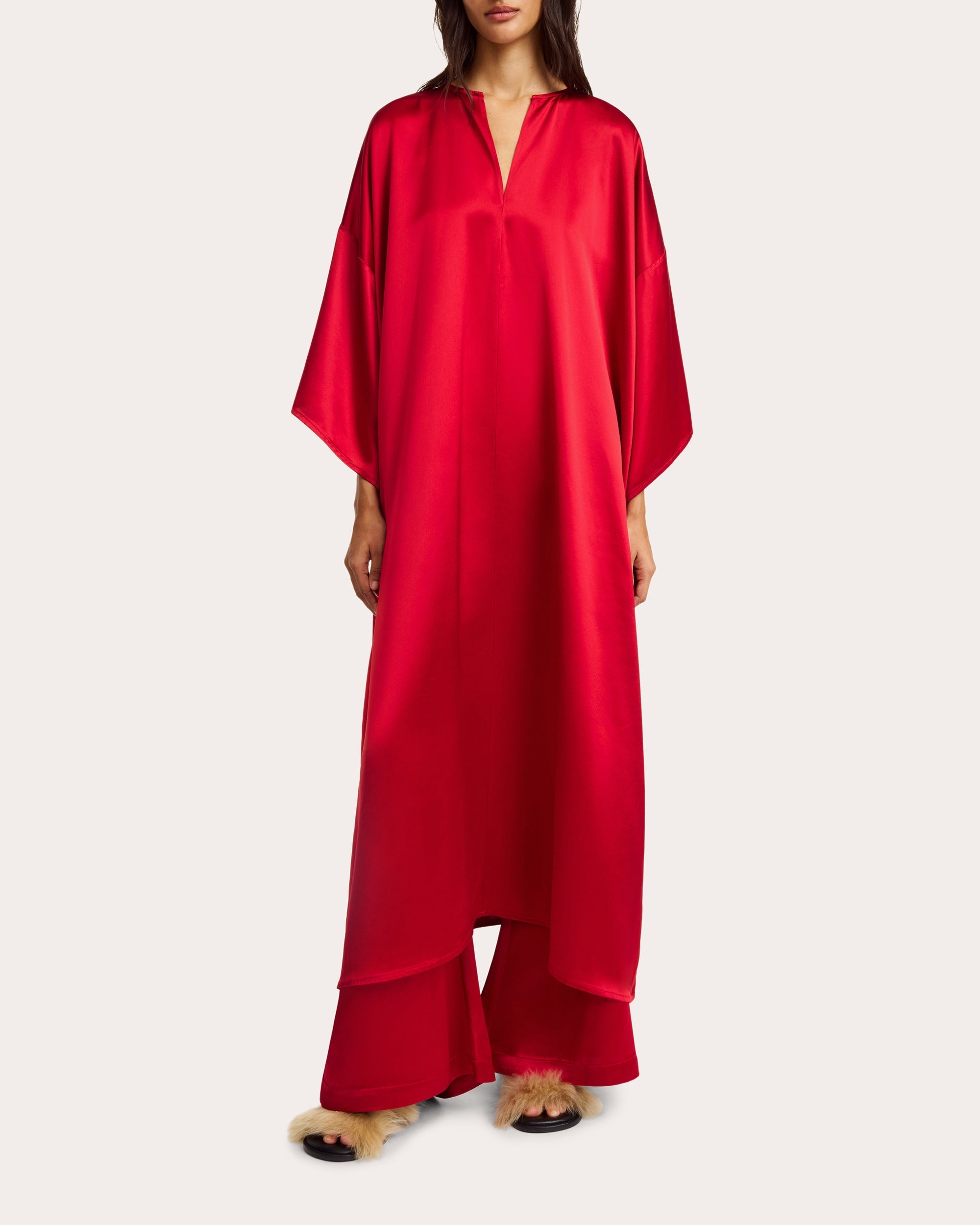 Cicine Satin Midi Dress