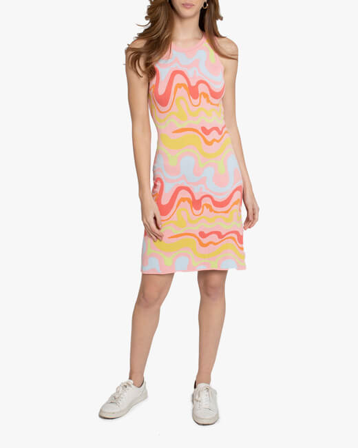 Chakra Waves Mod Mini Dress
