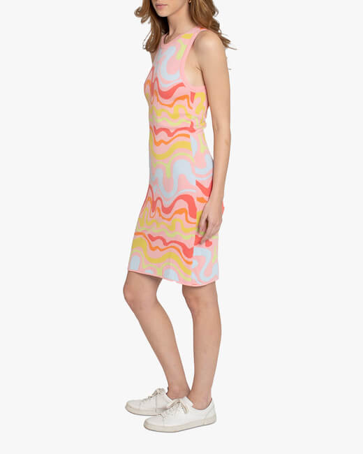 Chakra Waves Mod Mini Dress