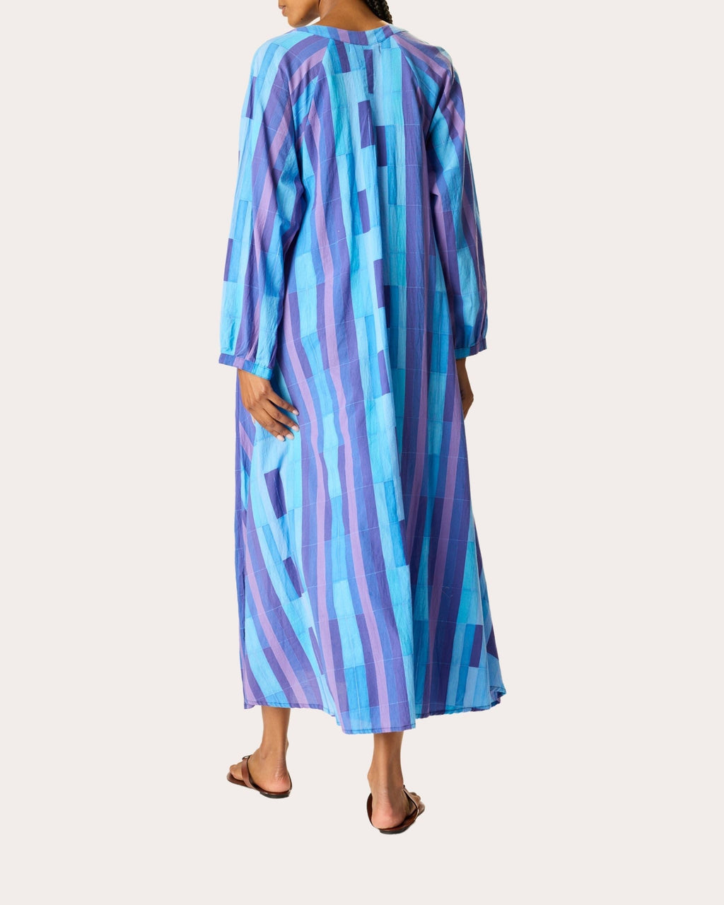 Fiore Cotton Pleated Maxi Dress