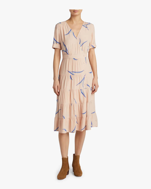 Tais Printed Midi Dress