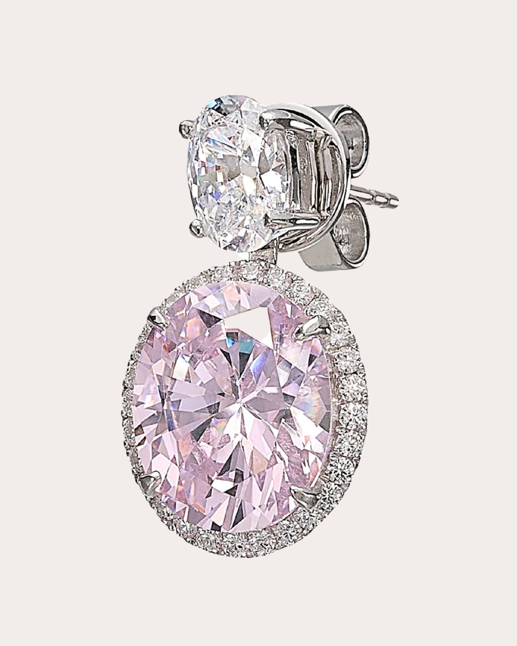 Celestial 18K Gold and Rhodium Vermeil Lab-Grown Diamond Earrings
