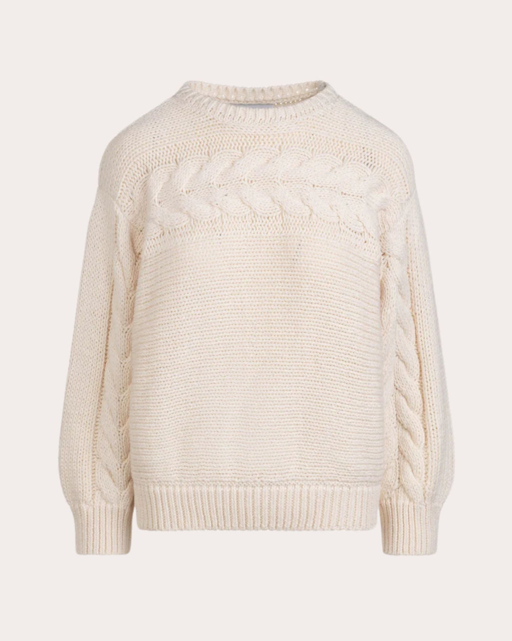 Serin Cable Knit Cotton Sweater