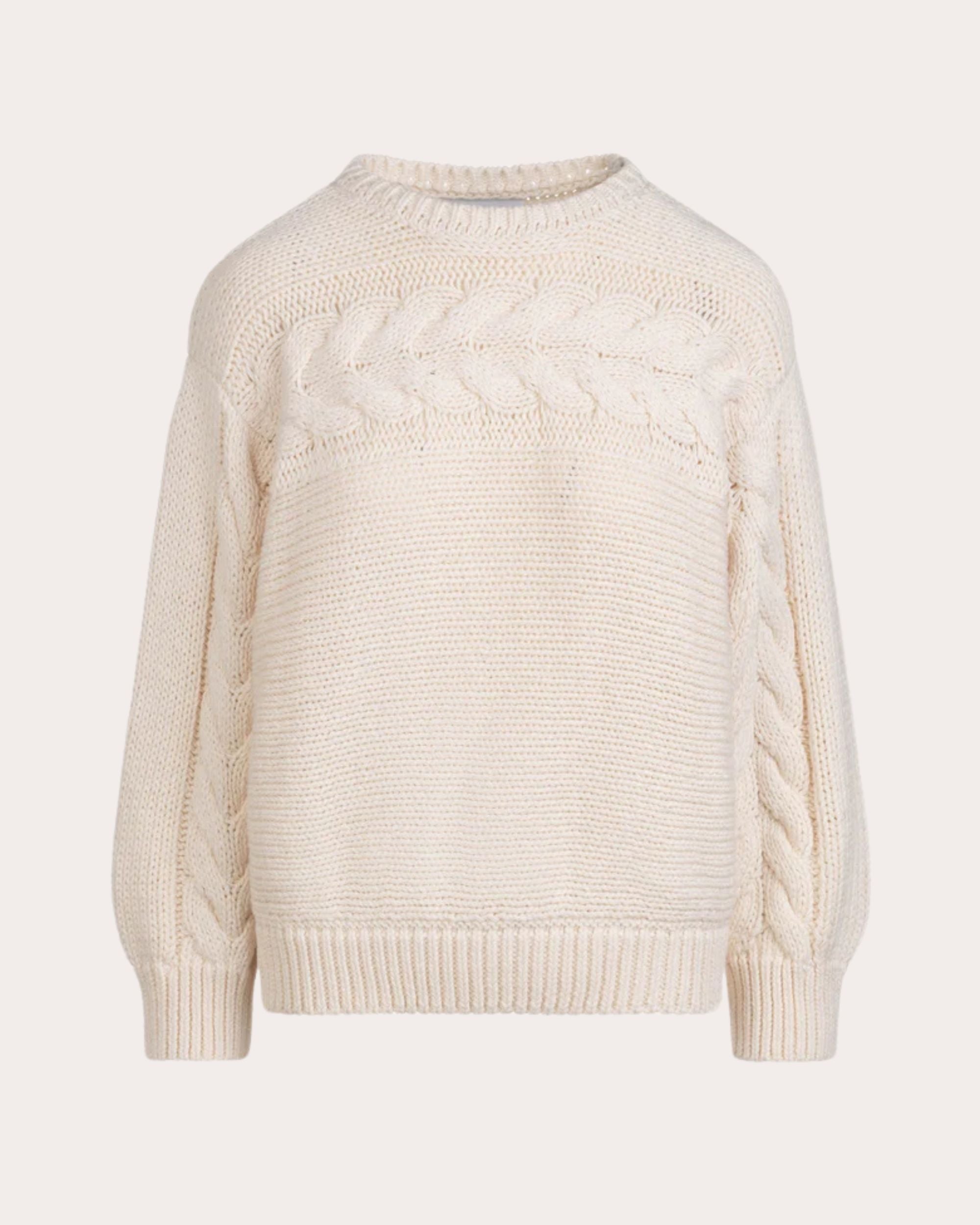 Serin Cable Knit Cotton Sweater