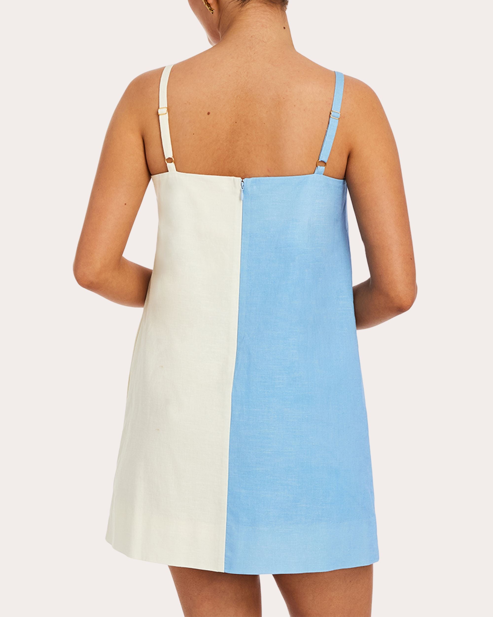Etta Embellished Cotton-Linen Blend Mini Dress