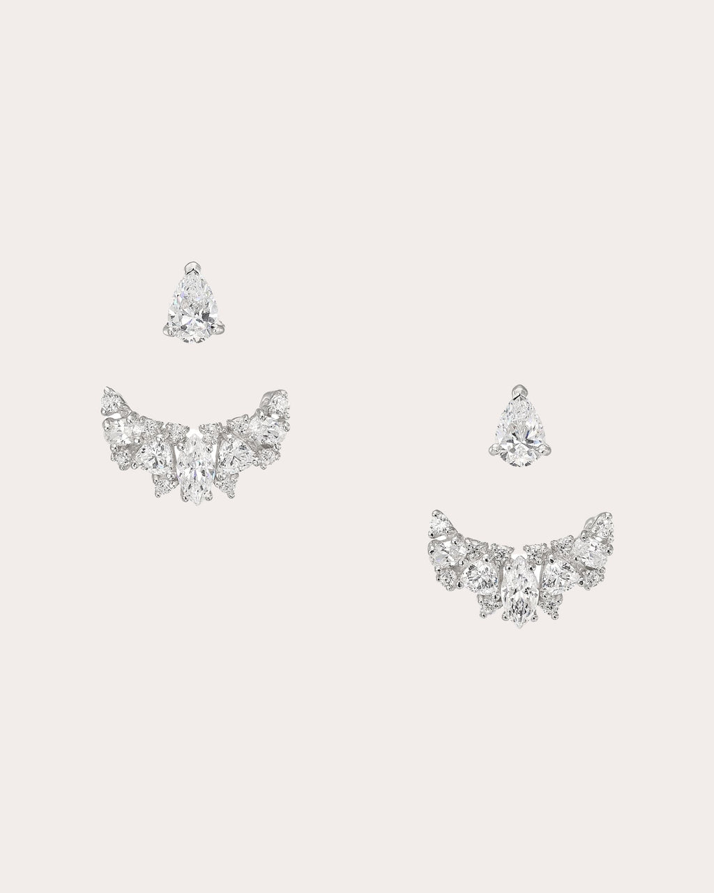 Snowflower 18K Gold and Rhodium Vermeil Lab-Grown Diamond Ear Jackets