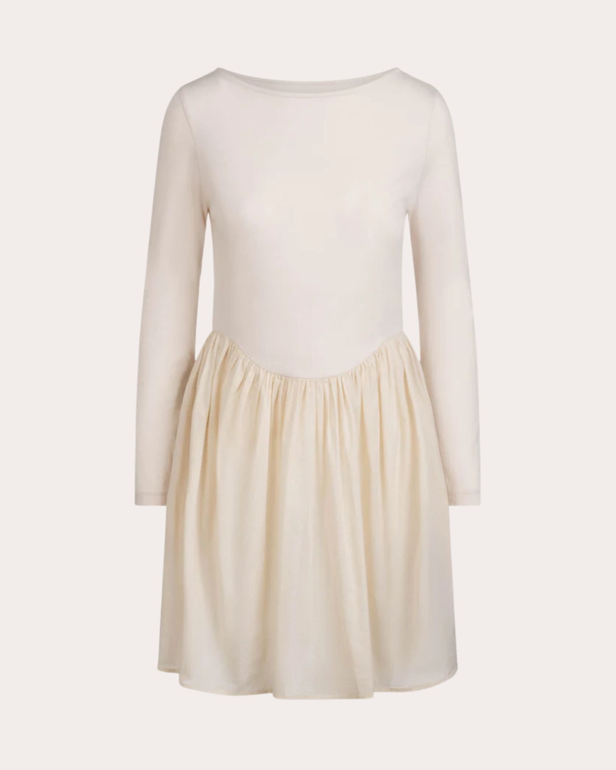 Ilara Gathered Cotton Voile Mini Dress