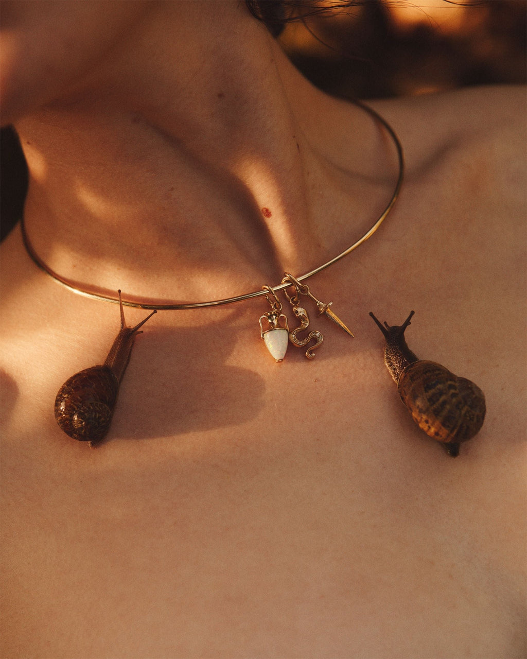 14K Gold Wire Choker