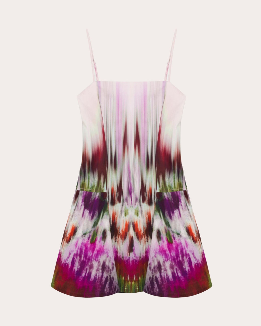 Judie Abstract Sateen Fit & Flare Mini Dress