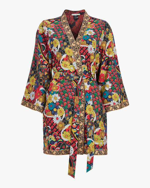Lynn Short Side-Slit Kimono