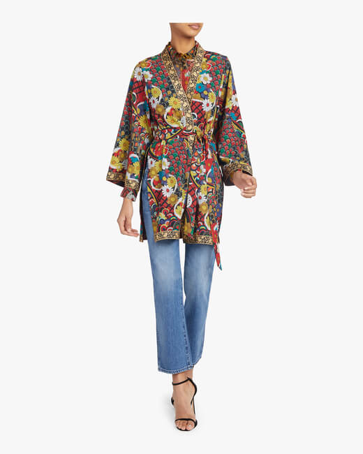 Lynn Short Side-Slit Kimono
