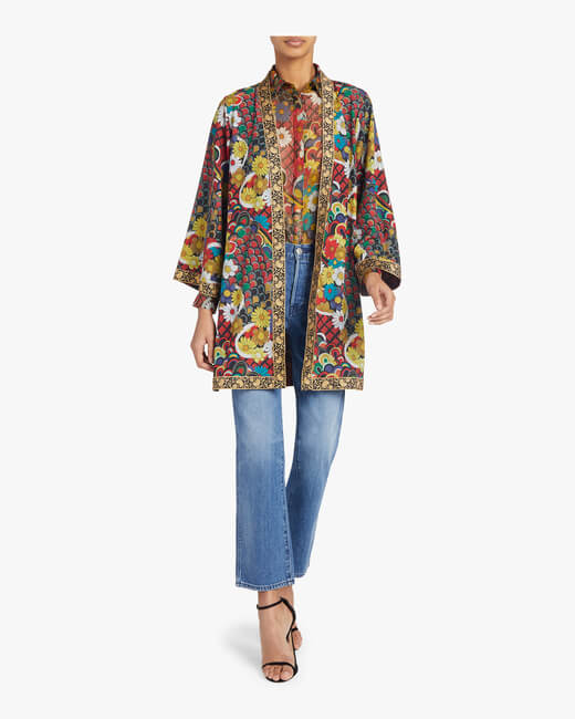 Lynn Short Side-Slit Kimono