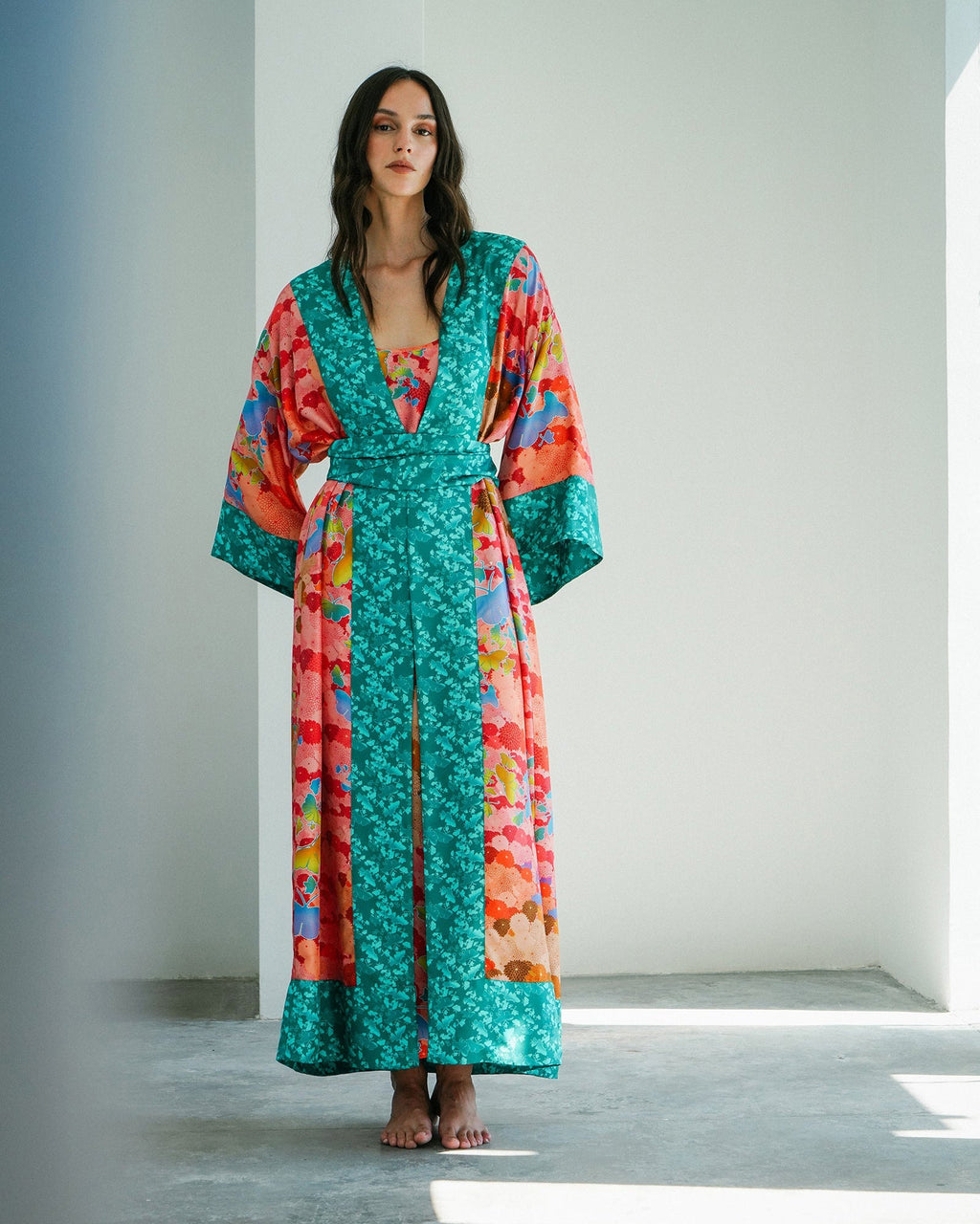 Kobe Niwa Silk Robe