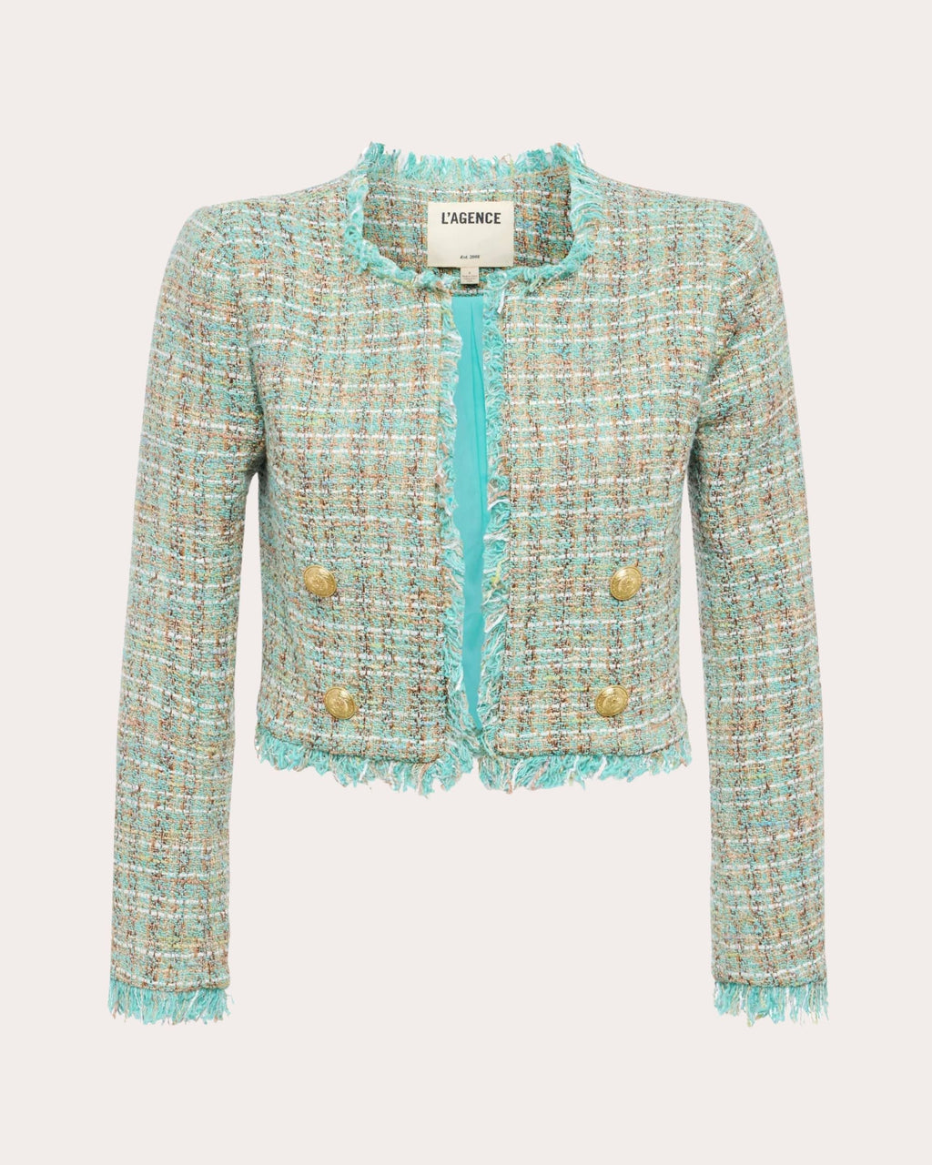 Clydie Collarless Cropped Blazer