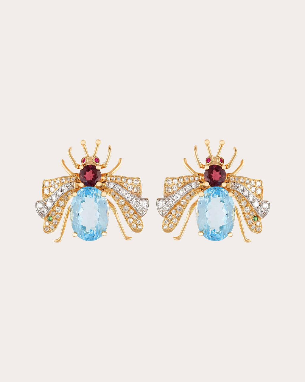 Candy 18K Two-Tone Multi-Stone Earrings