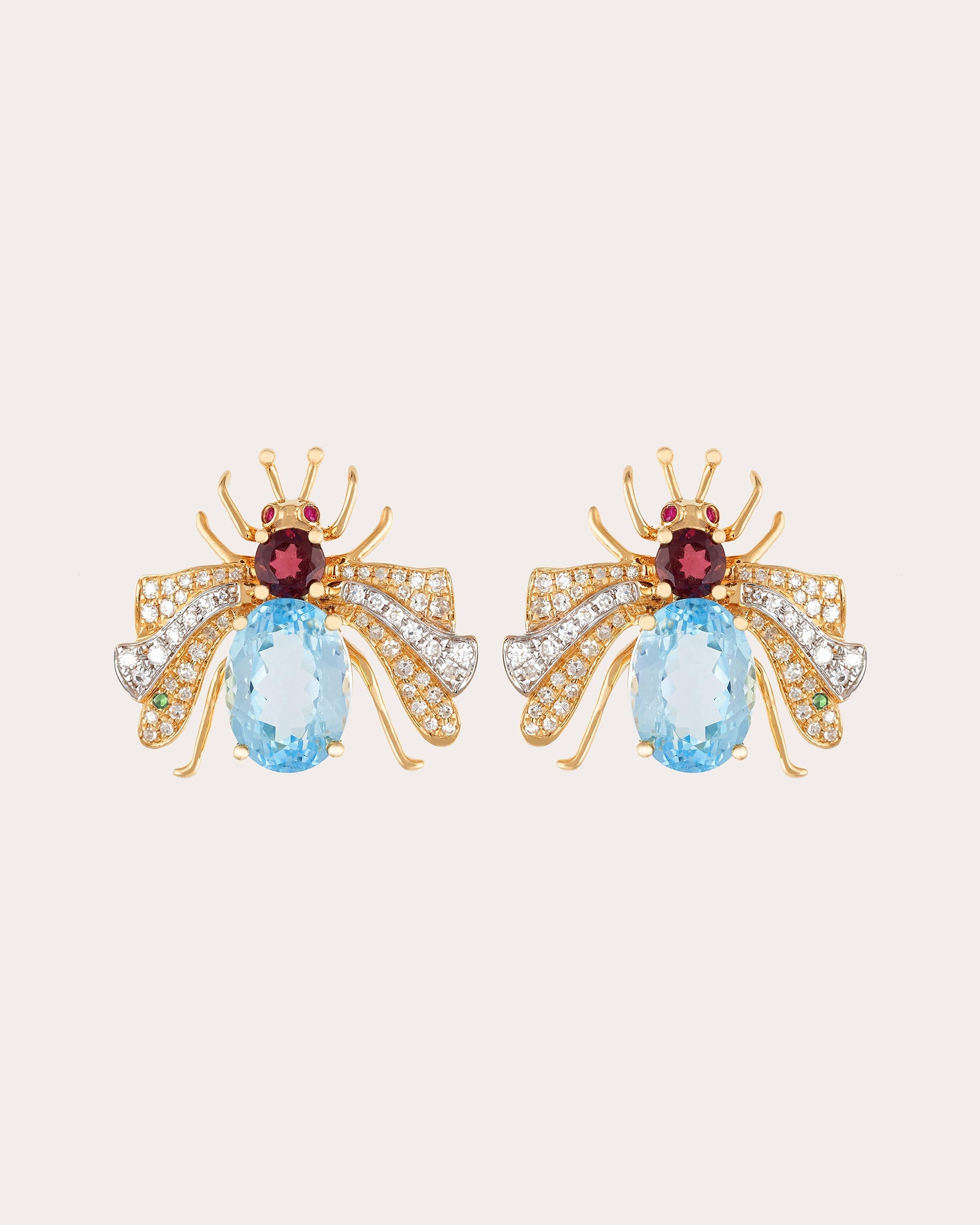 Candy 18K Two-Tone Multi-Stone Earrings