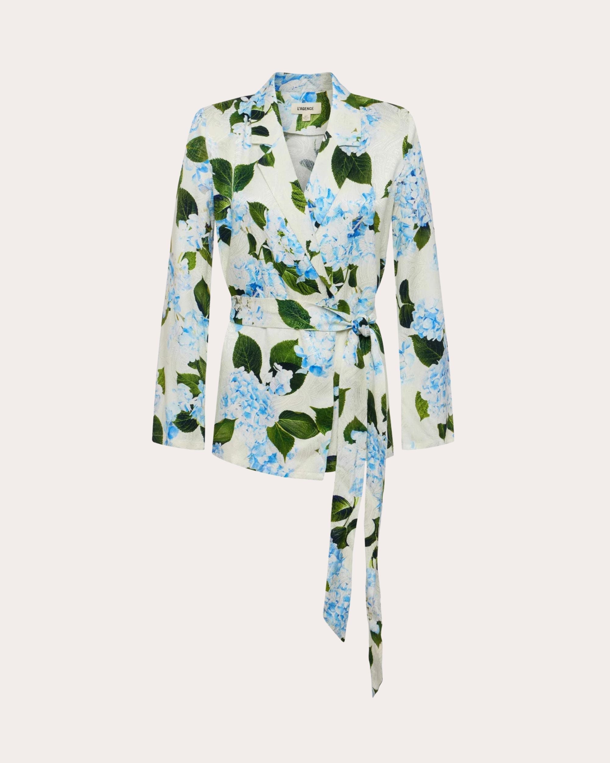 Ciara Satin Jacquard Robe Top