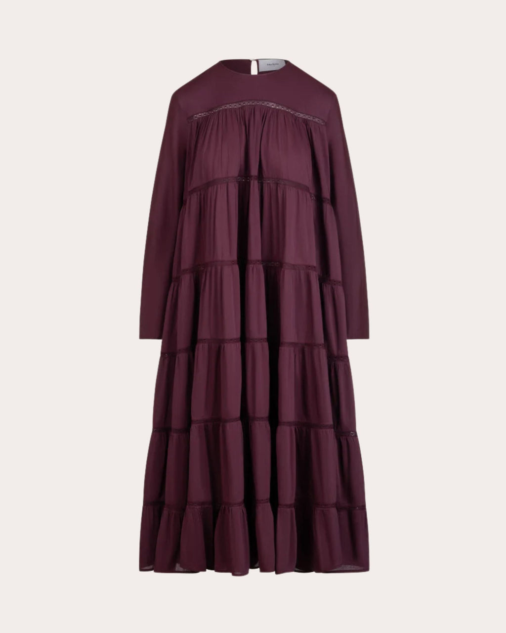 Maida Tiered Cotton-Silk Blend Midi Dress