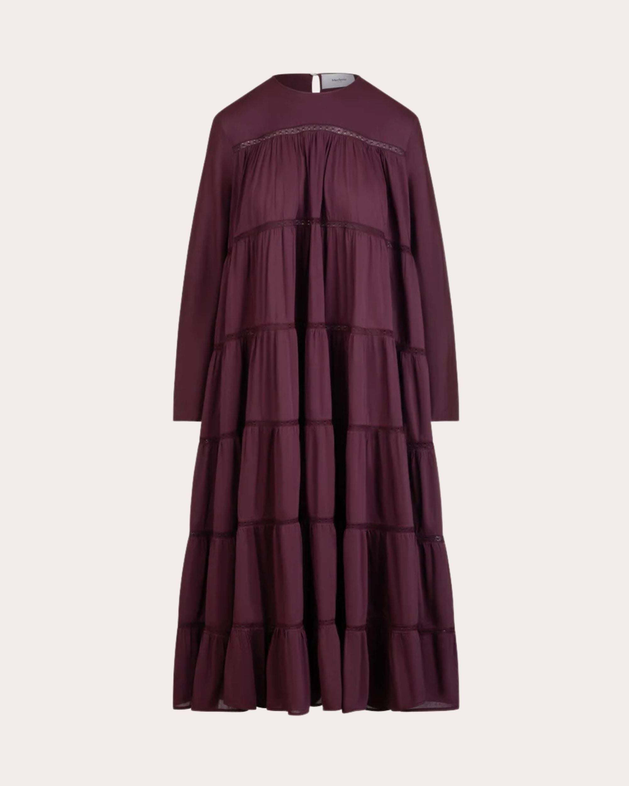 Maida Tiered Cotton-Silk Blend Midi Dress