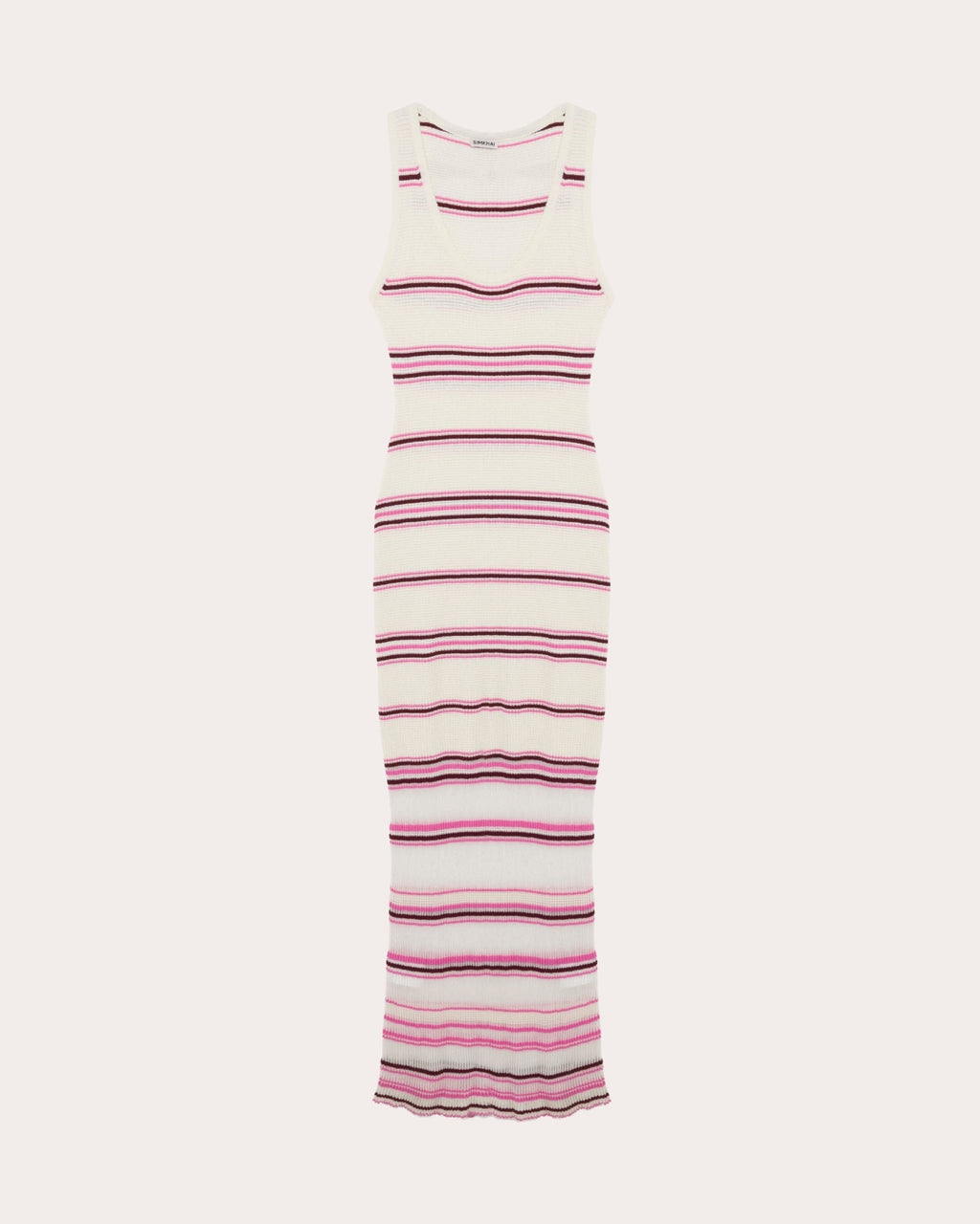 Mariana Stripe Bouclé Knit Maxi Dress