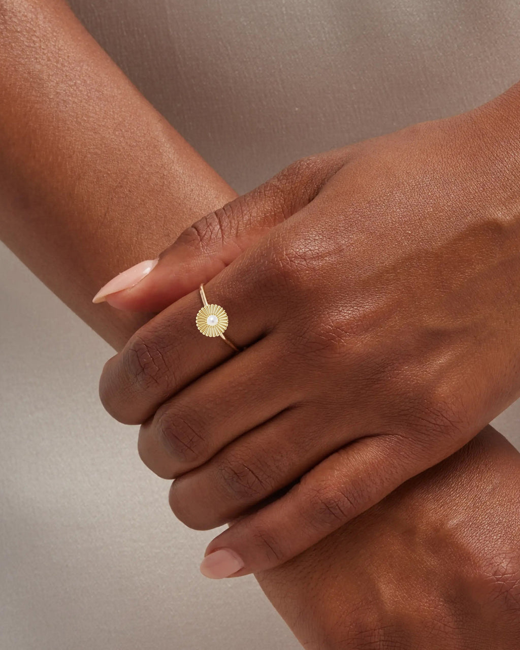 Bloom 14K Gold Pearl Ring