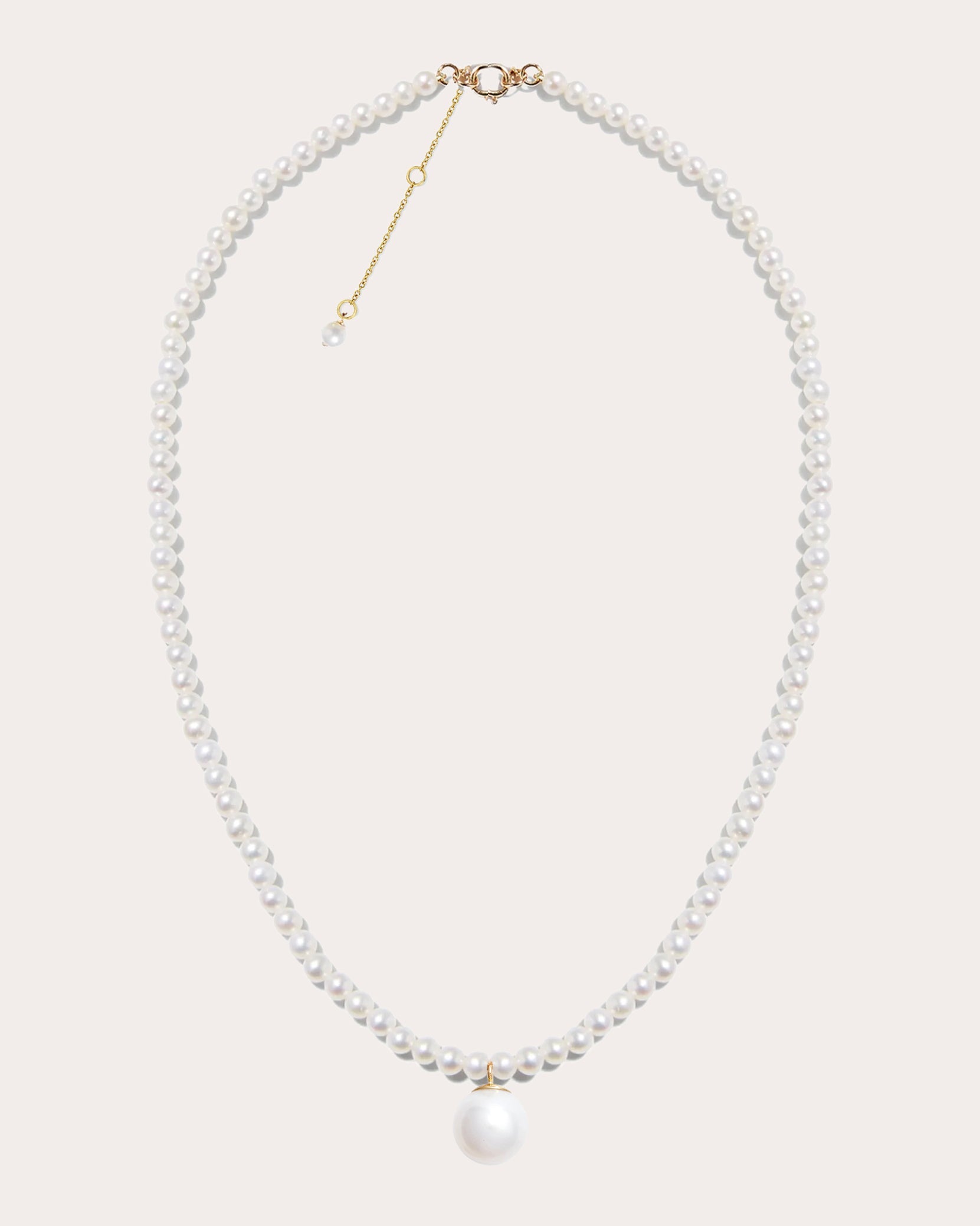 14K Gold Pearl Choker