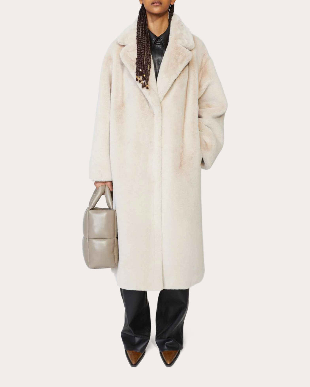 Maria Faux-Shearling Coat