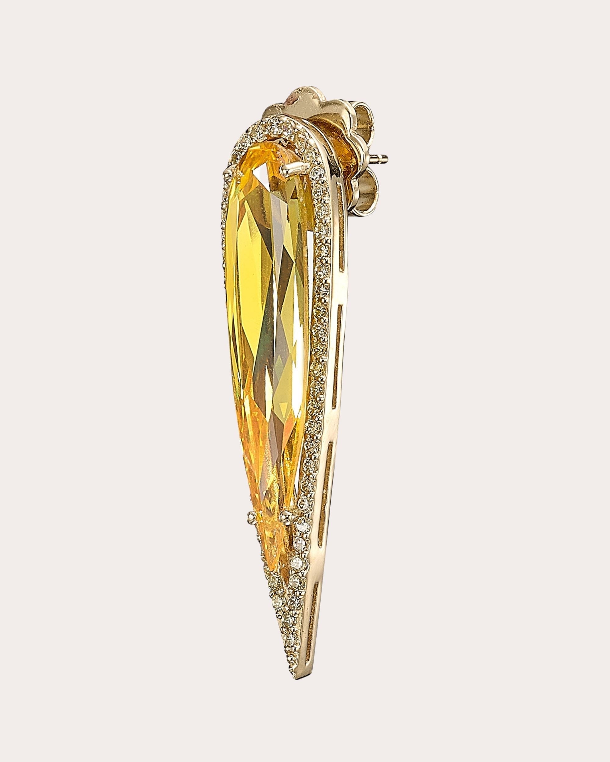Glimmer 18K Gold Vermeil Lab-Grown Diamond Earrings