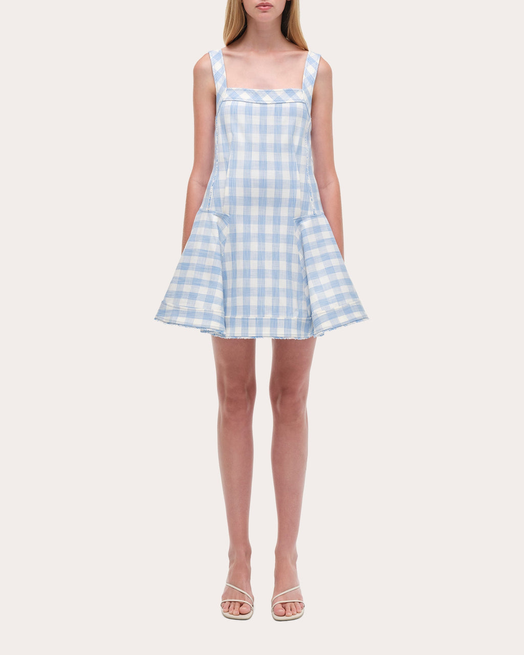 Hannalie Gingham Fit & Flare Mini Dress