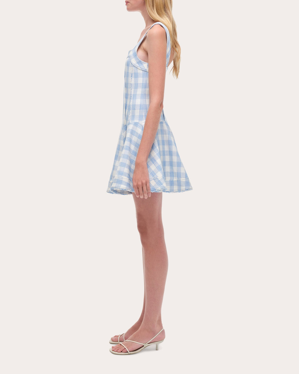 Hannalie Gingham Fit & Flare Mini Dress