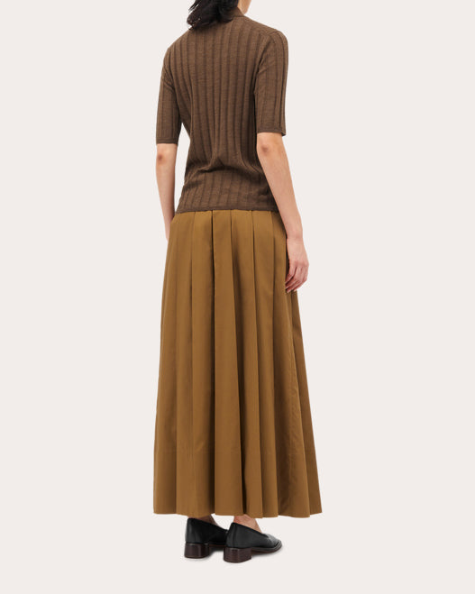 Kino Ribbed Wool Polo Top