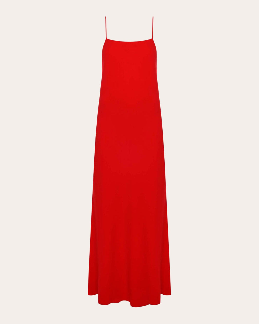 Drape-Back Crepe Maxi Dress